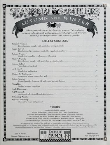 Cover for Autumn and winter