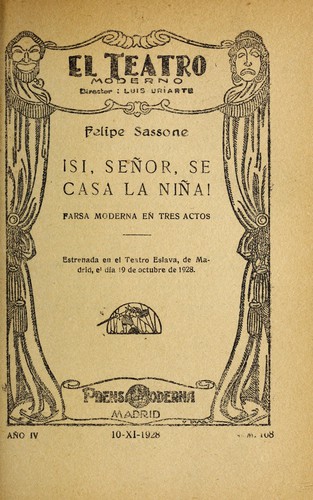 Cover for !Sí, señor, se casa la niña!