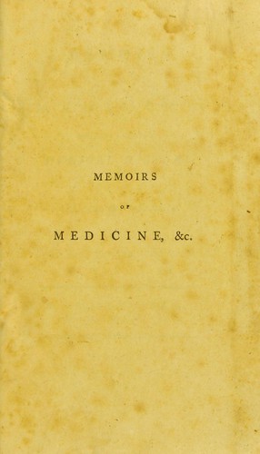 Cover for Memoirs of medicine