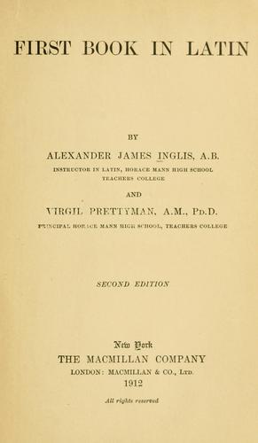 Cover for First book in Latin