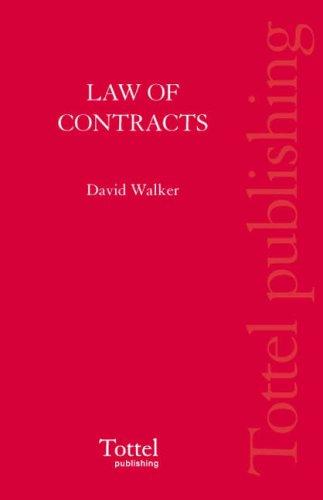 Cover for Law of Contracts and Related Obligations in Scotland