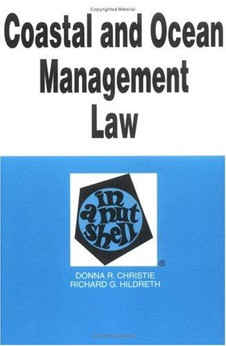 Cover for Coastal and ocean management law in a nutshell