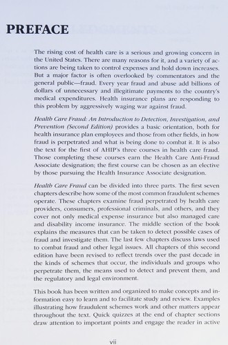 Cover for Health Care Fraud