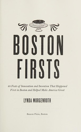Cover for Boston Firsts