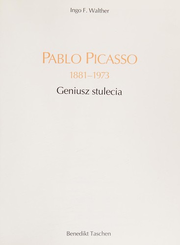 Cover for Pablo Picasso 1881-1973