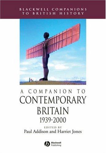 Cover for A Companion to Contemporary Britain