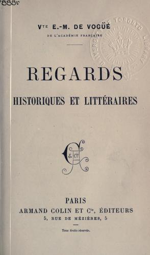 Cover for Regards historiques et littéraires.