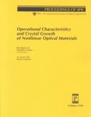 Cover for Operational characteristics and crystal growth of nonlinear optical materials