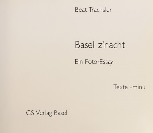 Cover for Basel z'nacht