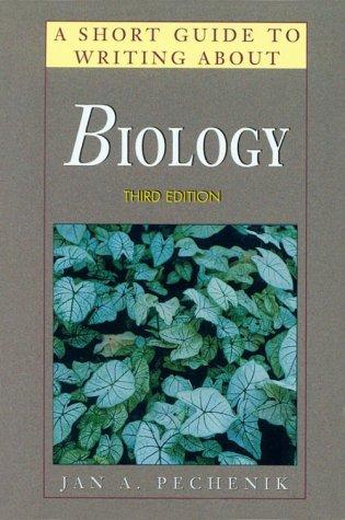 Cover for A short guide to writing about biology