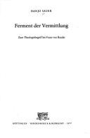Cover for Ferment der Vermittlung