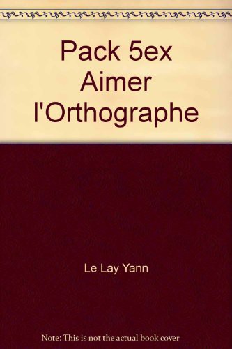 Cover for PACK 5EX AIMER L'ORTHOGRAPHE
