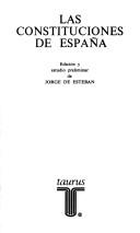 Cover for Las Constituciones de España