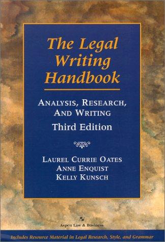 Cover for The Legal Writing Handbook