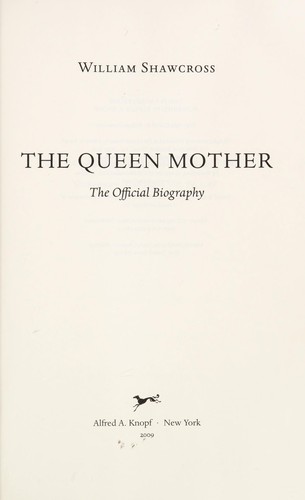 Cover for The Queen Mother