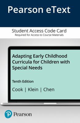 Cover for Pearson EText Adapting Early Childhood Curricula for Children with Special Needs -- Access Card