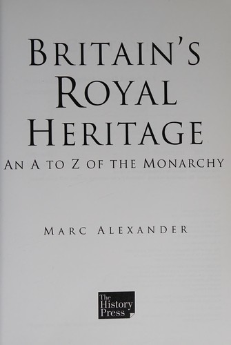 Cover for Britain's royal heritage