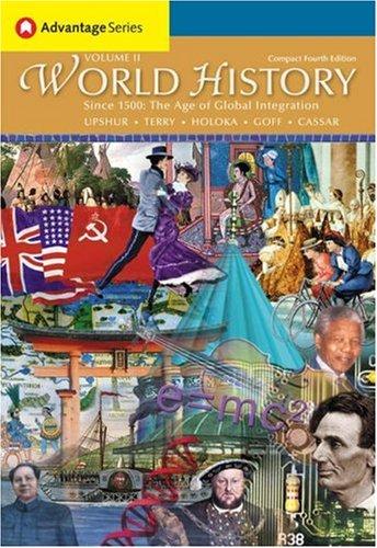 Cover for Thomson Advantage Books: World History, Since 1500
