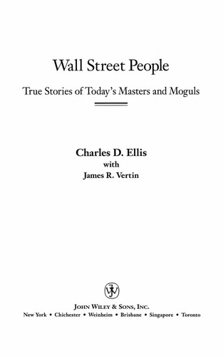 Cover for Wall Street people