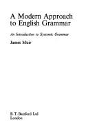Cover for A modern approach to English grammar