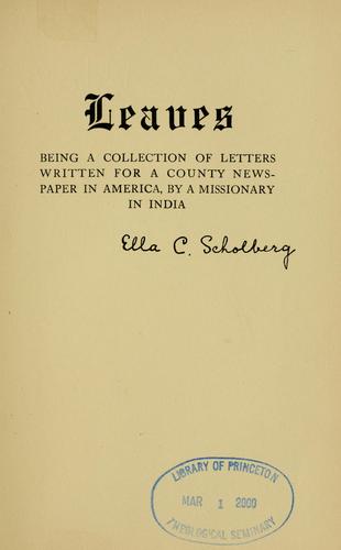 Cover for Leaves