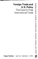 Cover for Foreign trade and U.S. policy