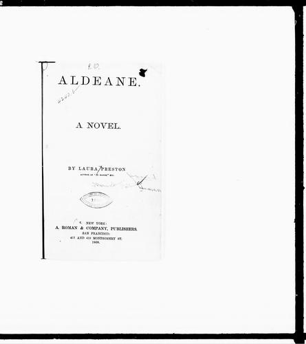 Cover for Aldeane