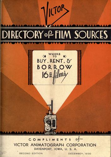 Cover for Directory of 16 mm. film sources.