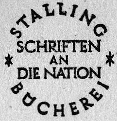Cover for Reihe: Schriften an die Nation