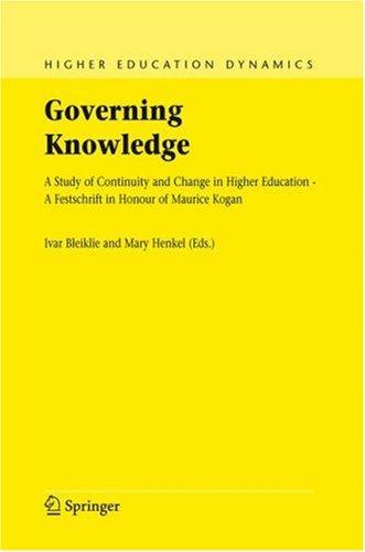 Cover for Governing Knowledge