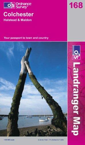 Cover for Colchester, Halstead and Maldon (Landranger Maps)