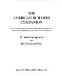 Cover for The American builder's companion