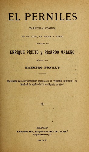 Cover for El perniles