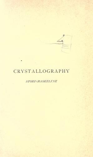 Cover for Crystallography