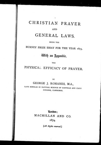 Cover for Christian prayer and general laws