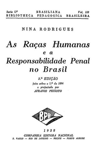 Cover for As raças humanas e a responsabilidade no Brasil