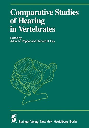 Cover for Comparative Studies of Hearing in Vertebrates