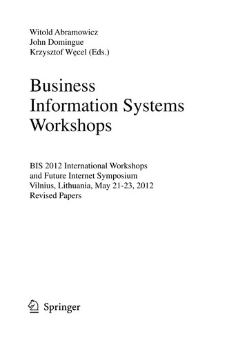 Cover for Business Information Systems Workshops