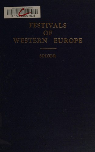 Cover for Festivals of Western Europe.