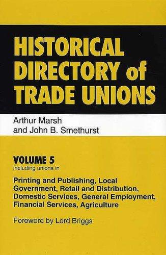 Cover for Historical Directory of Trade Unions