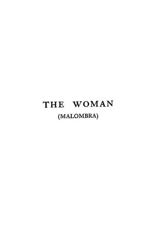 Cover for The woman (Malombra)