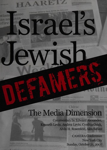 Cover for Israel's Jewish defamers