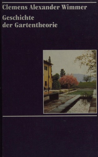 Cover for Geschichte der Gartentheorie