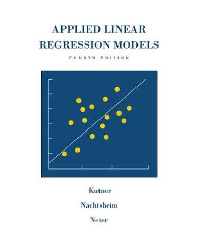 Cover for Applied linear regression models.