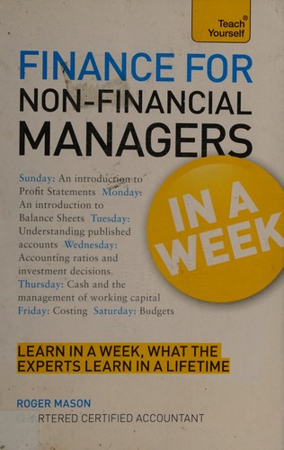 Cover for Finance for non-financial managers in a week