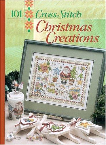 Cover for 101 cross stitch Christmas creations.