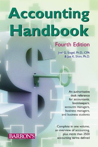 Cover for Accounting handbook