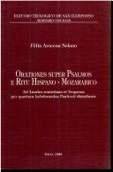 Cover for Orationes super psalmos e ritu hispano-mozarabico