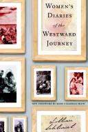 Cover for Women's Diaries of the Westward Journey