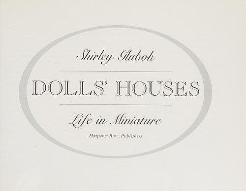 Cover for Dolls'houses